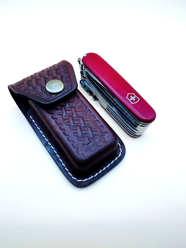 Leather sheath pouch fits - leather,