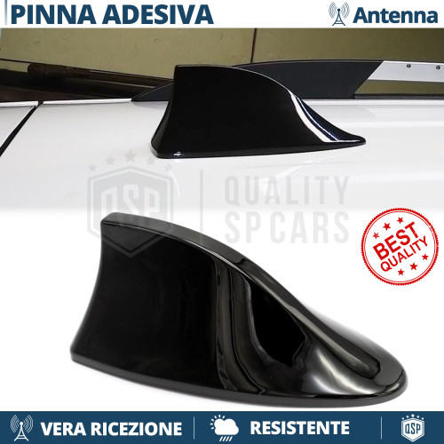 Antenna pinna squalo nera - di,