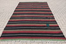 Tappeti colorati, tappeto grande 6 x 9,3 piedi, kilim, tappeto Oushak, tappet...