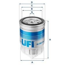 2438300 FILTRO CARBURANTE UFI