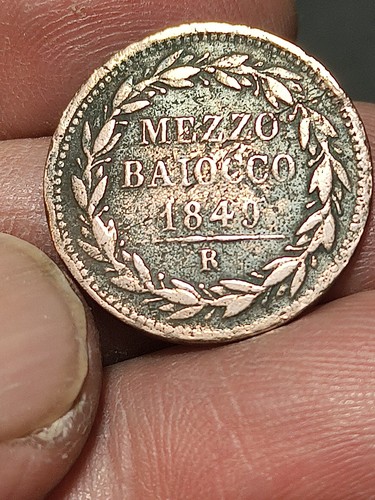 Stato pontificio moneta mezzo - pontificio,