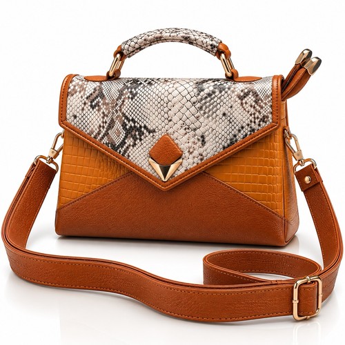 Borsa tracolla donna cognac - borsa,