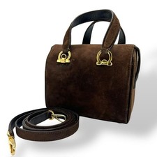 Salvatore Ferragamo Borsa a tracolla a mano Tote Purse 2 vie Gancini...