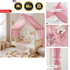 Tettoia letto rosa per bambini - rosa,