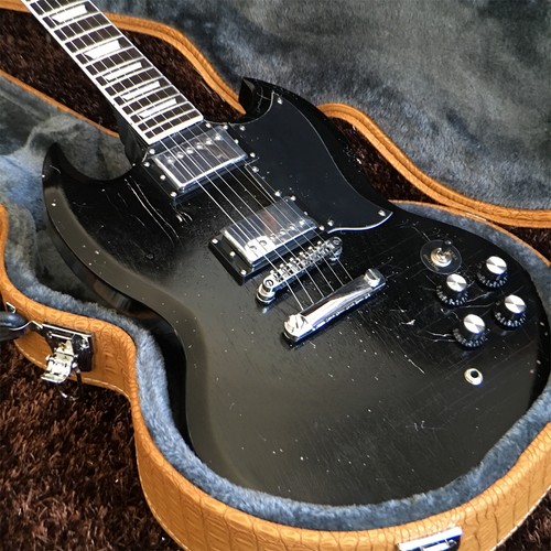 Custom matte black ruins - custom, sg