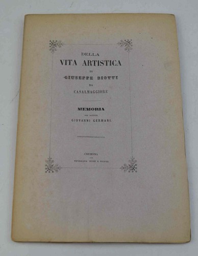 Della vita artistica - , di