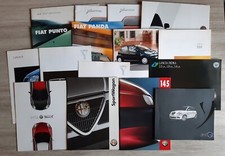 Lotto 16 Cataloghi Lancia y delta Alfa Romeo Peugeot Fiat Panda Punto 500L Croma