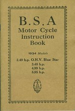 Manuale Moto BSA Blue Star