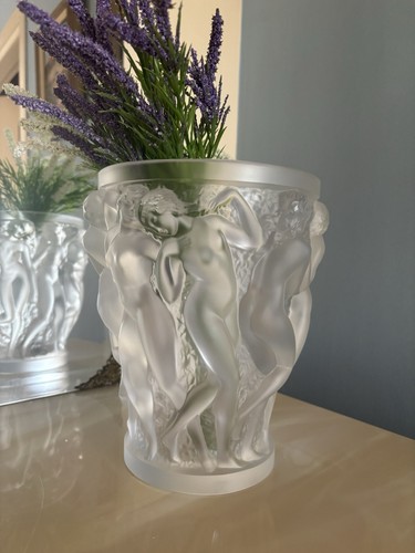 Vaso lalique bacchantes - vaso,