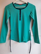 Top manica lunga a contrasto