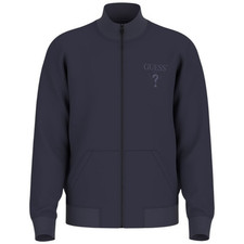Guess felpa blu con zip con