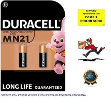 BATTERIA DURACELL MN21 A23 V23GA LRV08 GP23A L1028 3LR50 8LR932 2pz NEW ARRIVI