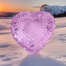 Scatola in vetro rosa cuore