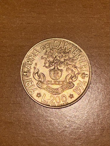 Moneta 200 lire 180 - ,
