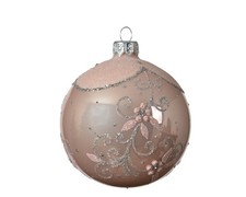 1Pz Pallina  di vetro decorata