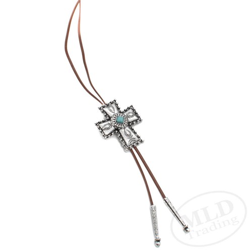 Cravatta western cross bolo - western,