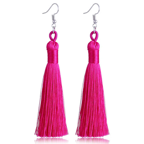 Orecchini goccia nappa cotone