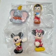 Set 4 Personaggi Disney Moda Classica Topolino Minnie Pinocchio Dumbo 5,5-6 cm