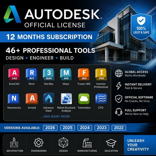 Autodesk autocad 2026 - 2026, 1pc-1