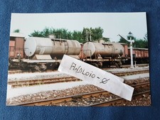 Fotografia Coppia di carri serbatoio trasporto Acqua tipo VUhk di FS Agosto 1984