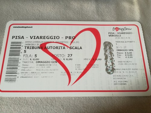 Biglietto calcio pisa - calcio,