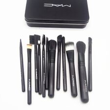 Mac Makeup Brush Set Pennello Dodici Iron Box Set Blush Ombretto Fondotinta Pennello