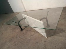 TAVOLO BASSO IN MARMO E CRISTALLO DI MODERNARIATO - arredo - mobile - tavolino