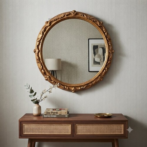 Specchio antico cornice di - in,