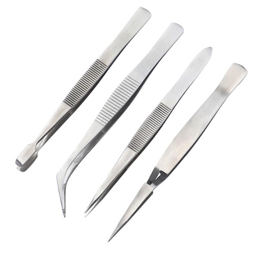 4pc acciaio inox pinzetta - 4pc,