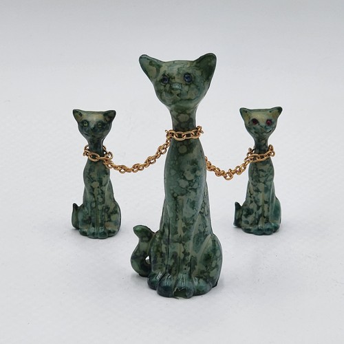 Set statuine famiglia gatto