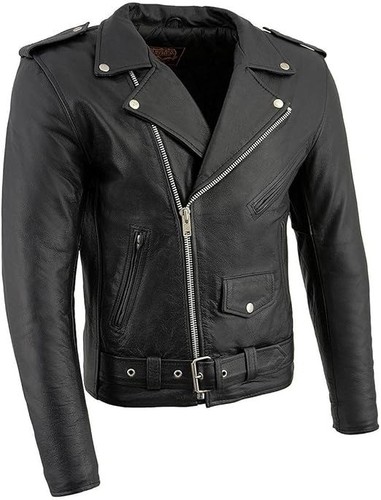 Giacca moto uomo pelle - giacca,