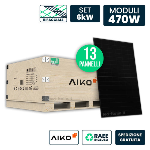 Kit 6kw pannelli - 13, 470w