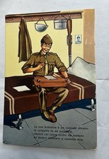 CARTOLINA MILITARE UMORISTICA  SATIRICA LA MIA BRANDINA FG VIAGGIATA 