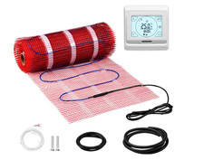 RISCALDAMENTO A PAVIMENTO ELETTRICO 150 W/m²+TERMOSTATO DIGITALE TOUCH 6m²=12MT