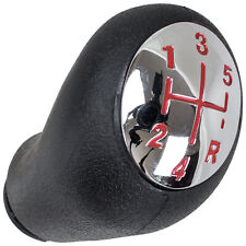 POMELLO LEVA CAMBIO 5+R ROSSO PER RENAULT CLIO MK3 05-09 MEGANE 02-09 SCENIC