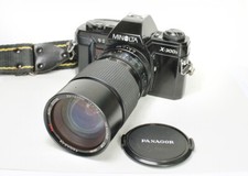 Minolta X300 s obiettivo zoom 35-135 mm fotocamera rullino 35mm funzionante 