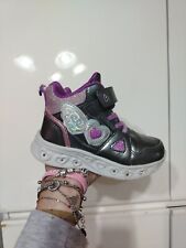 Scarpe Bambina Sportivo Stivaletti 27 Grigio Viola Strappi