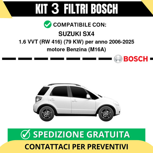 Kit bosch filtri tagliando - kit,