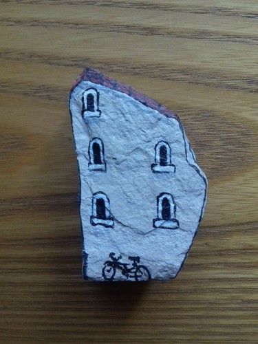 Casetta sasso dipinto - ,