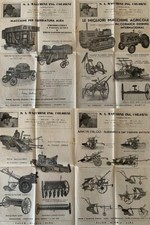 MACCHINE AGRICOLE COLORNI TREBBIATRICI ALBA ARATRI FALCO MCCORMICK DEERING 1949