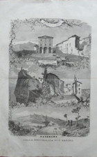 Stampa Panorama repubblica San Marino 1871