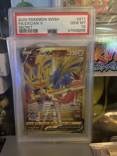 Zacian gold full - v, art