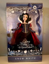 2025 Disney Store BIANCANEVE Vacanze Edizione Speciale Principessa Bambola Natale NUOVO