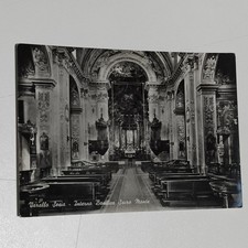 VARALLO SESIA INTERNO BASILICA SACRO MONTE CARTOLINA VINTAGE VIAGGIATA