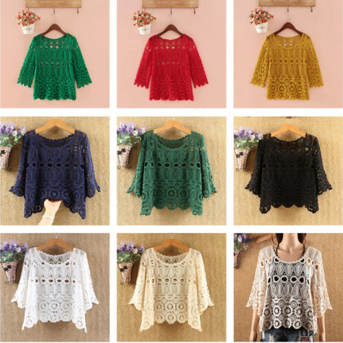 Camicia donna crop top