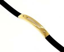 BRACCIALE ORO GIALLO E BIANCO