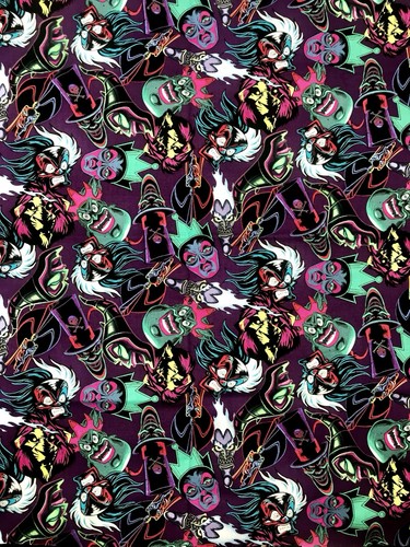 Disney villains tessuto cotone - villains,