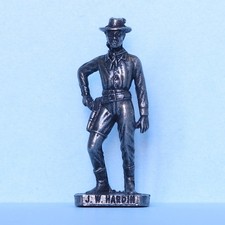KINDER / SOLDATINI SERIE: COWBOY SCAME FIG. J.W. HARDIN 40MM / FERRO SCURO