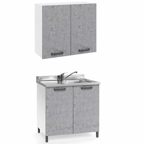 Mobile cucina cemento con