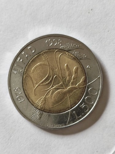 500 lire 1998 ifad cretara - lire,